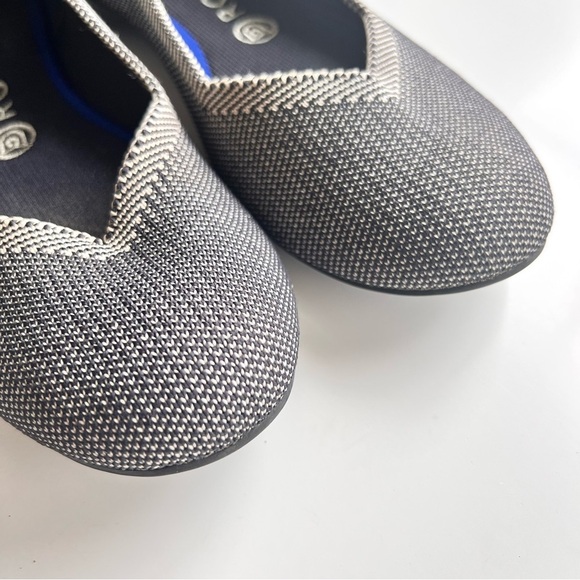 Rothy's Cloud Gray Bird's Eye Round Toe Flats - Picture 8 of 12